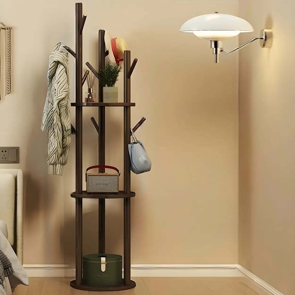 Nordic home tree hall trees & coat racks in wood