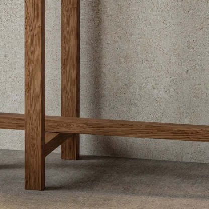 Rustic Solid Wood Entryway Console Table