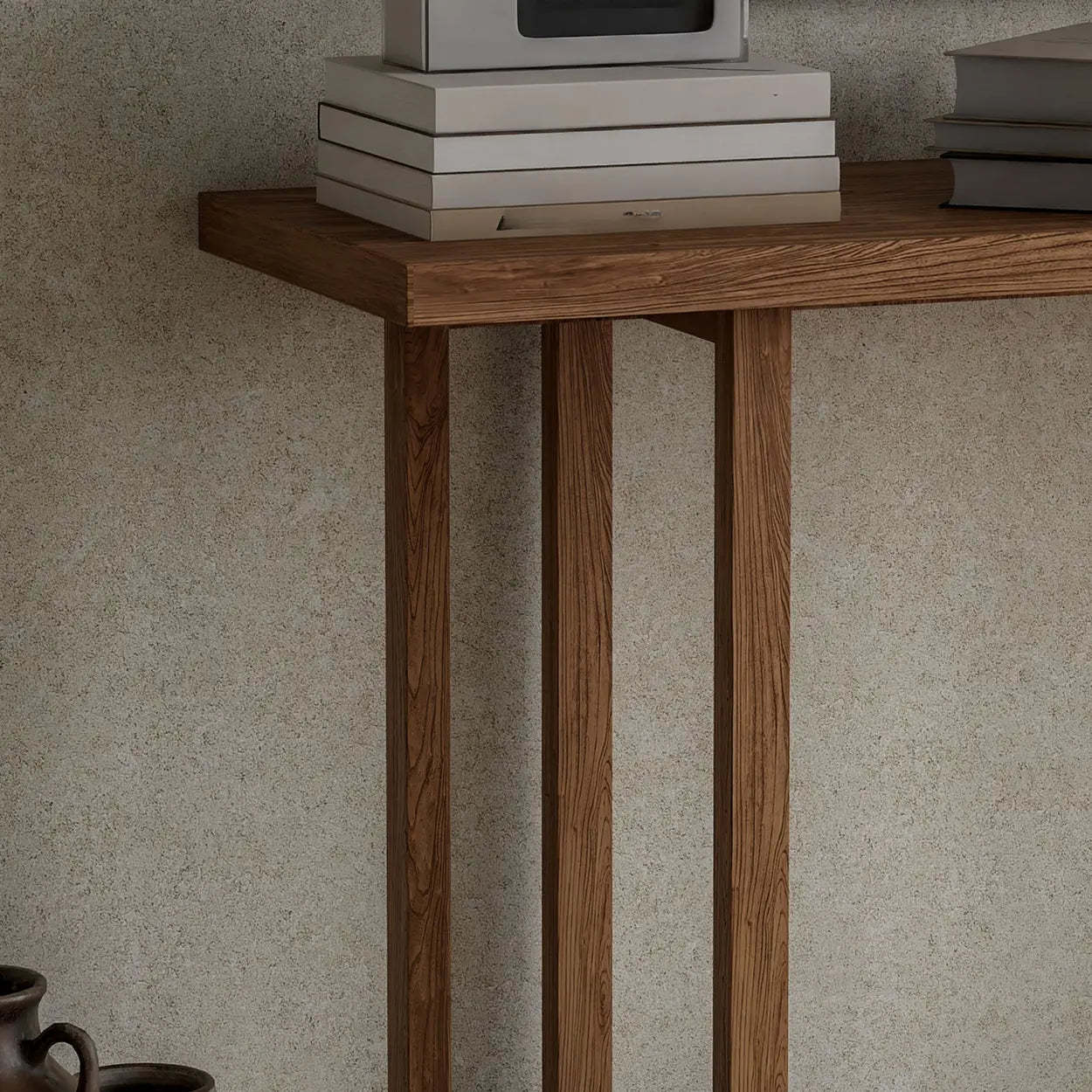 Rustic Solid Wood Entryway Console Table