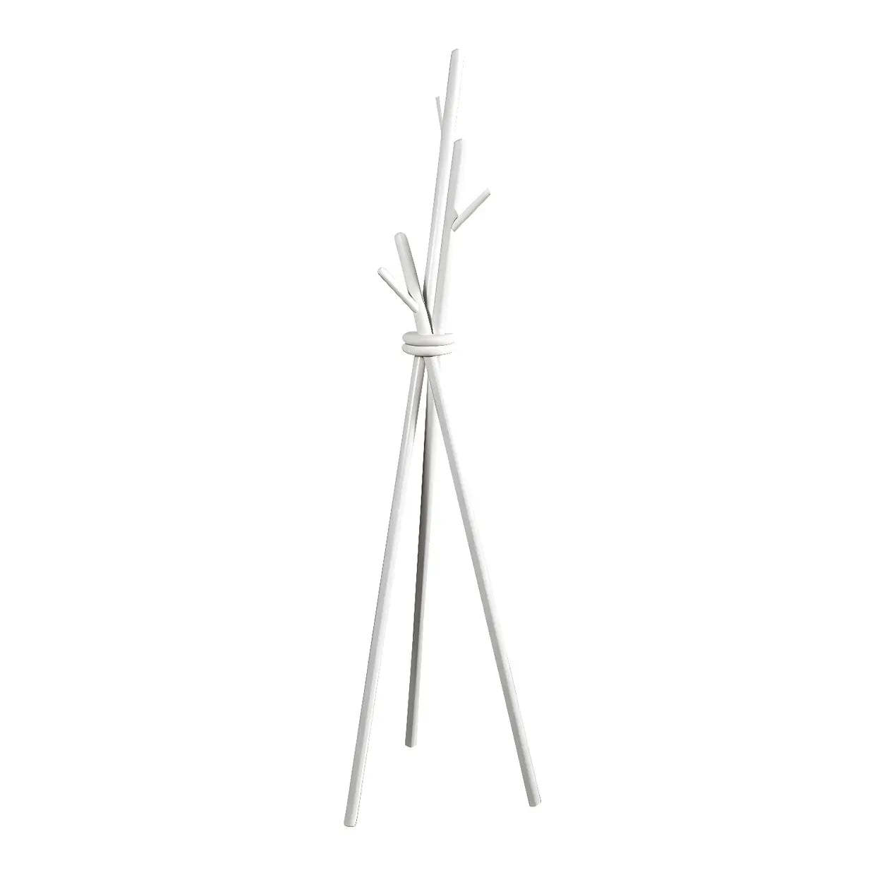 Tripod Wood Hall Tree with Hooks