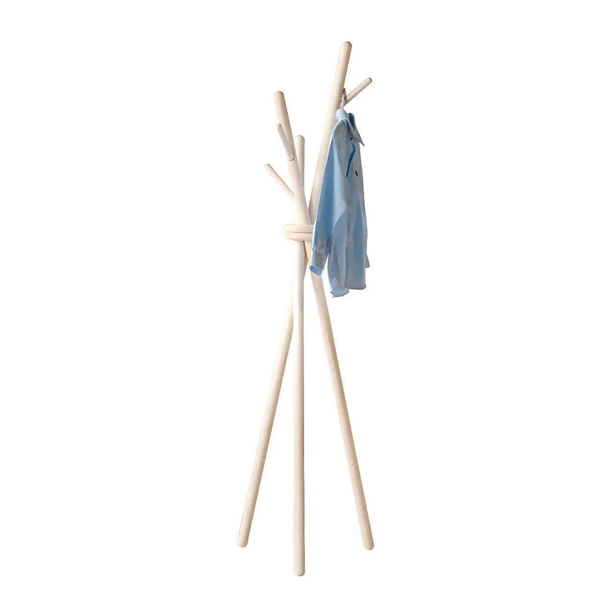 Lighom nordic hall tree wood hall trees & coat racks — 17"L x 14"W x 58"H / White
