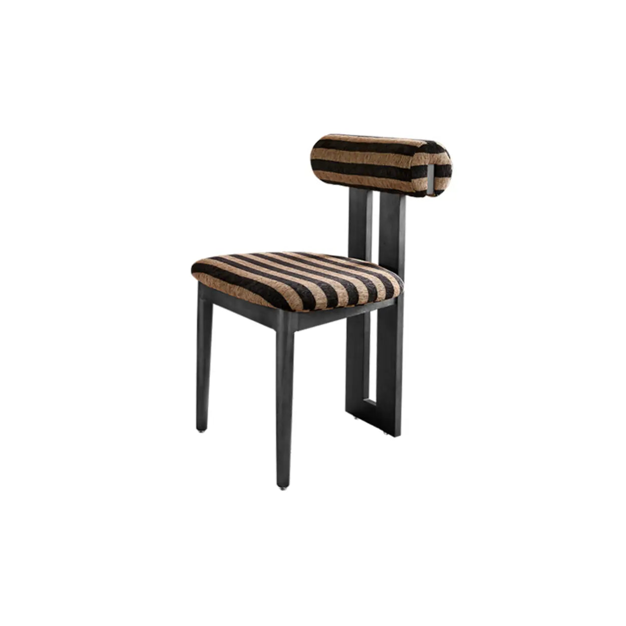 Rustic Open Back Dining Chair with Wood Frame — Green / Walnut