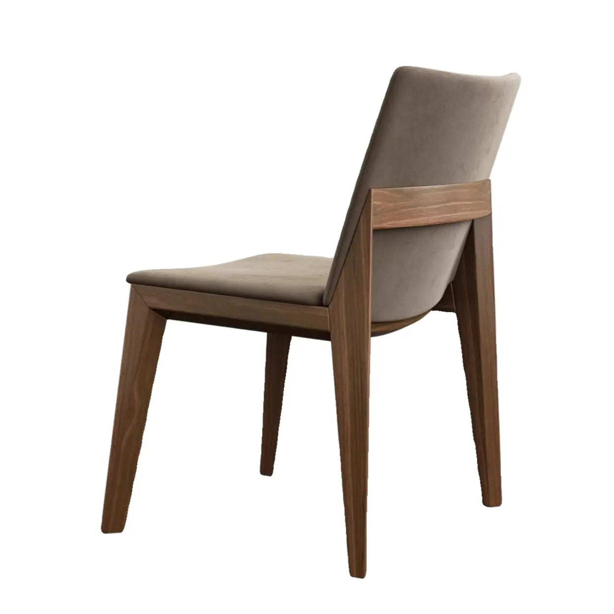 Rustic Upholstered Wood Frame Dining Chair