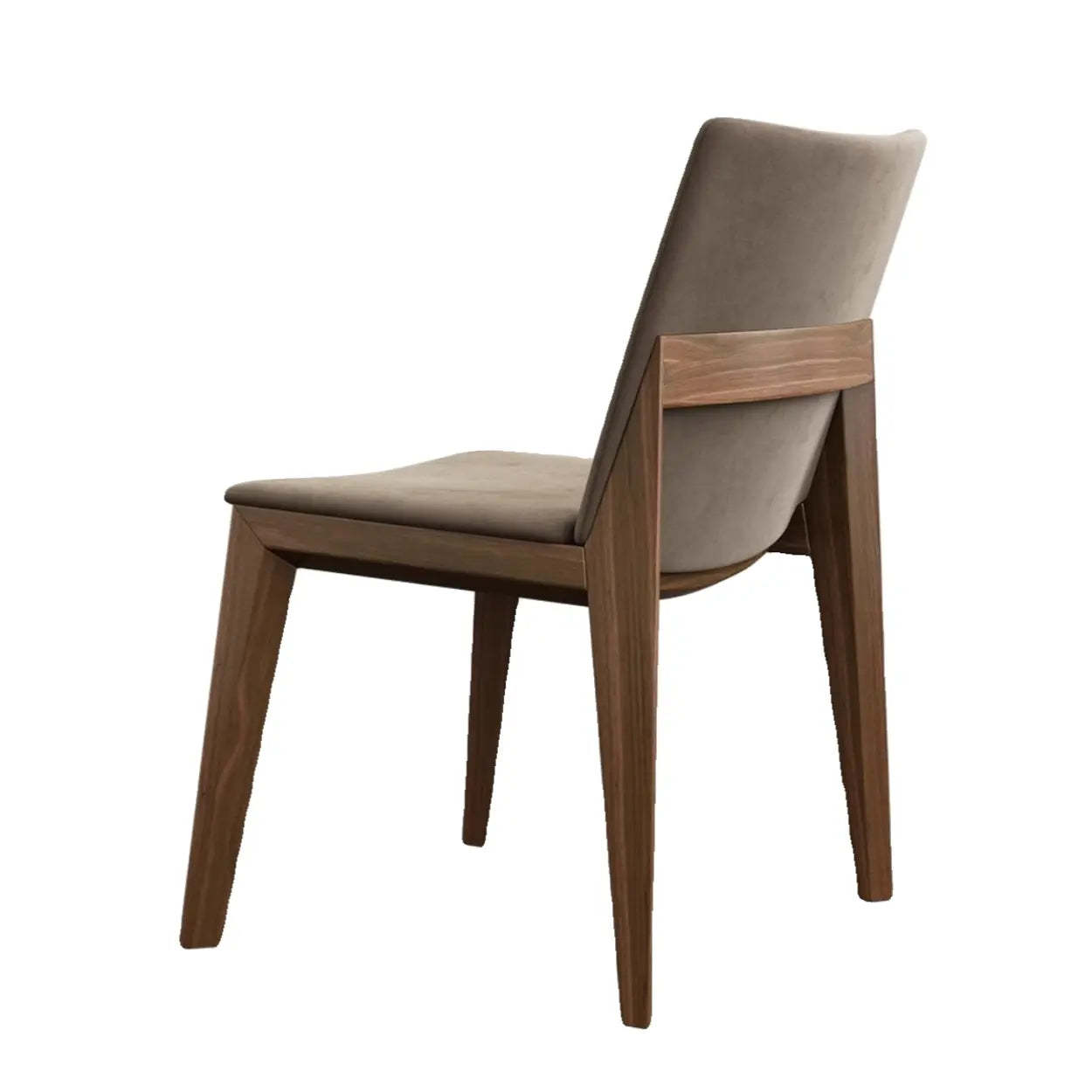 Rustic Upholstered Wood Frame Dining Chair