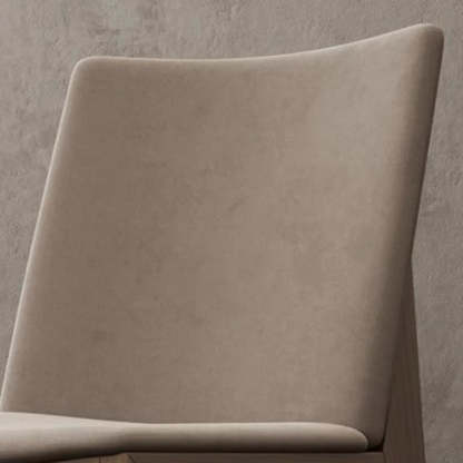 Rustic Upholstered Wood Frame Dining Chair