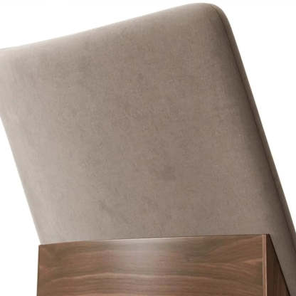 Rustic Upholstered Wood Frame Dining Chair