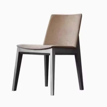 Rustic Upholstered Wood Frame Dining Chair