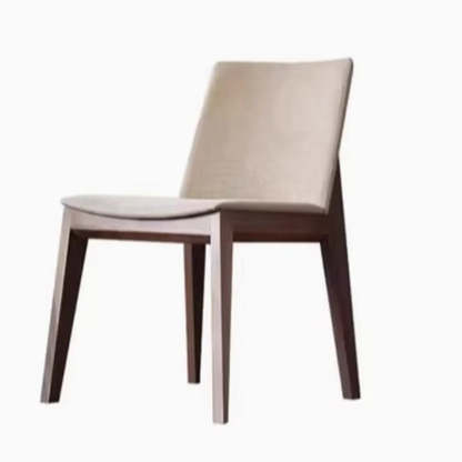 Rustic Upholstered Wood Frame Dining Chair