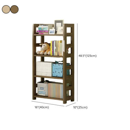Rustic Wooden Open Display Bookshelf