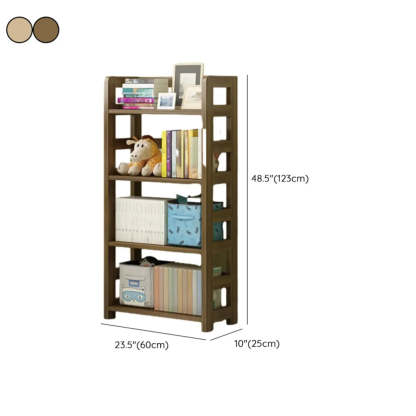 Rustic Wooden Open Display Bookshelf