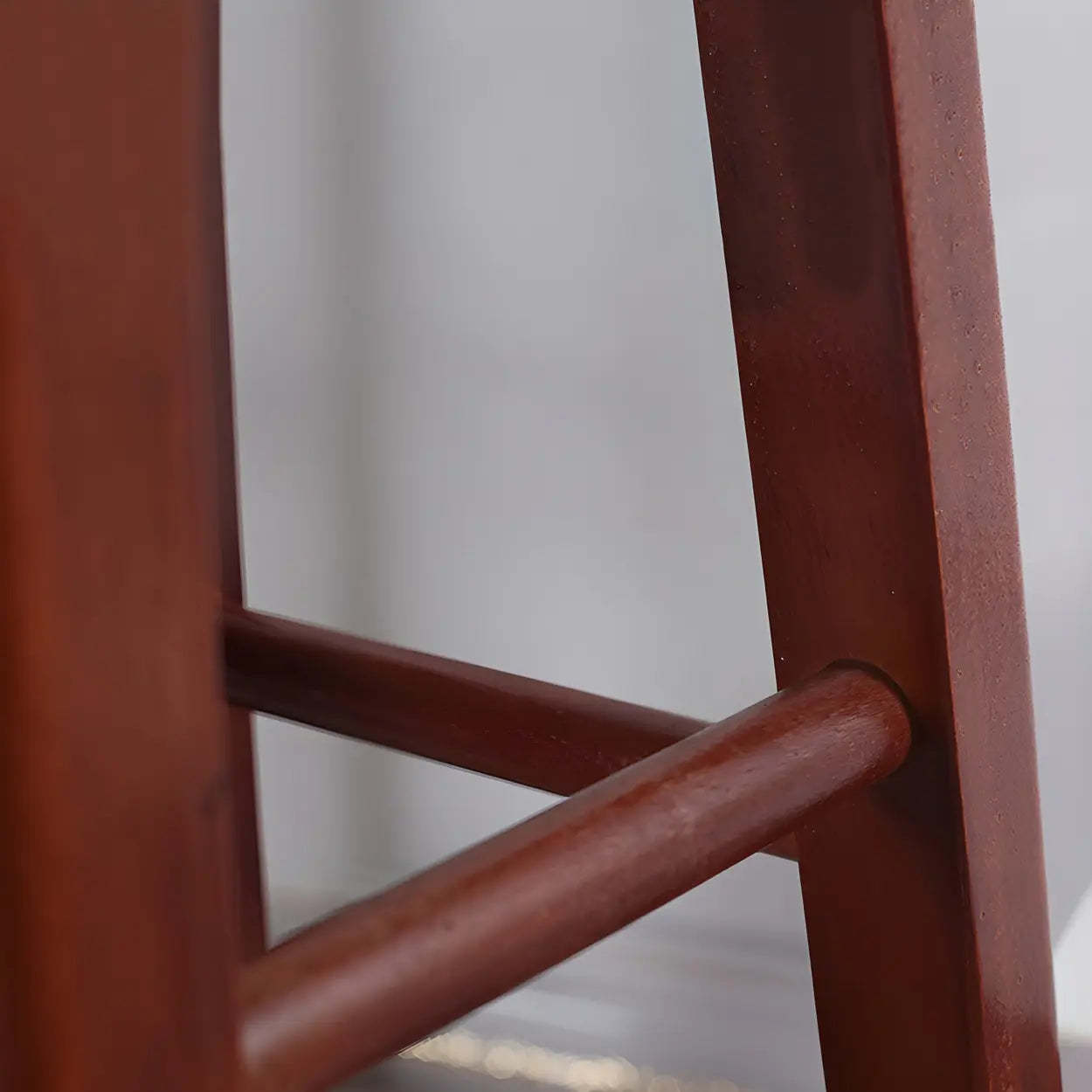 Rustic Round Wood Bar Stool