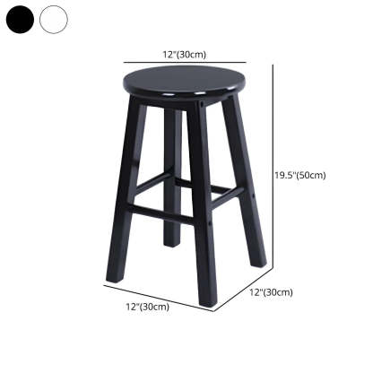 Rustic Round Wood Bar Stool