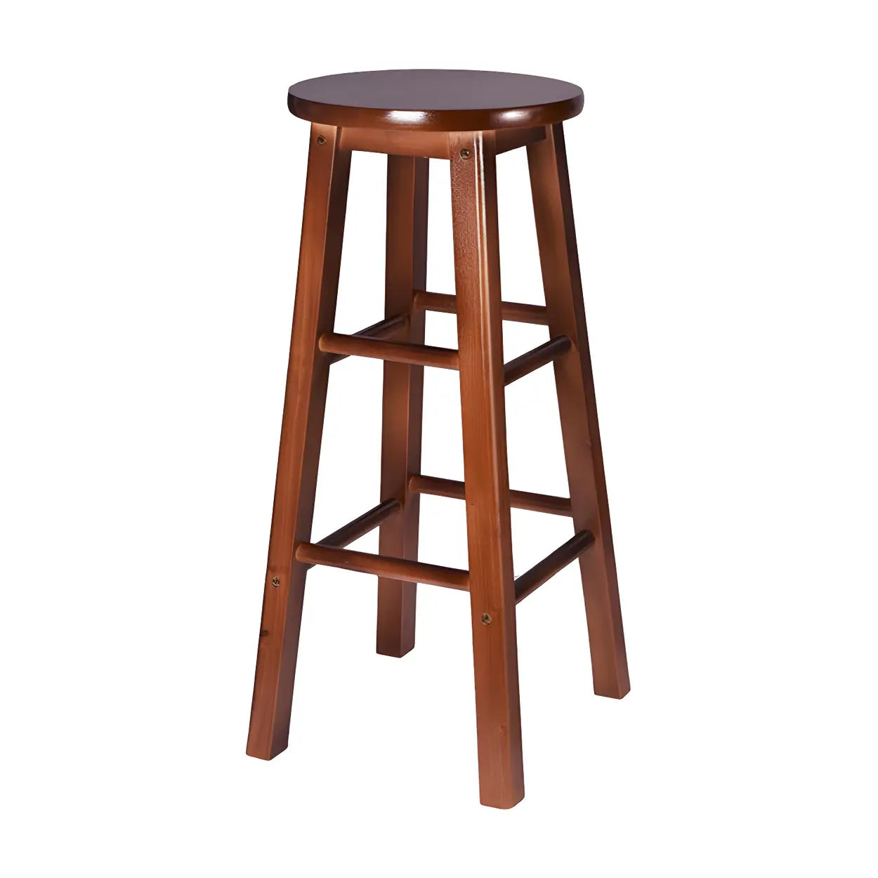 Rustic Round Wood Bar Stool