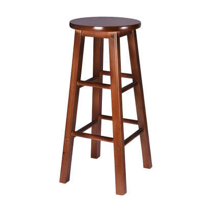 Rustic Round Wood Bar Stool