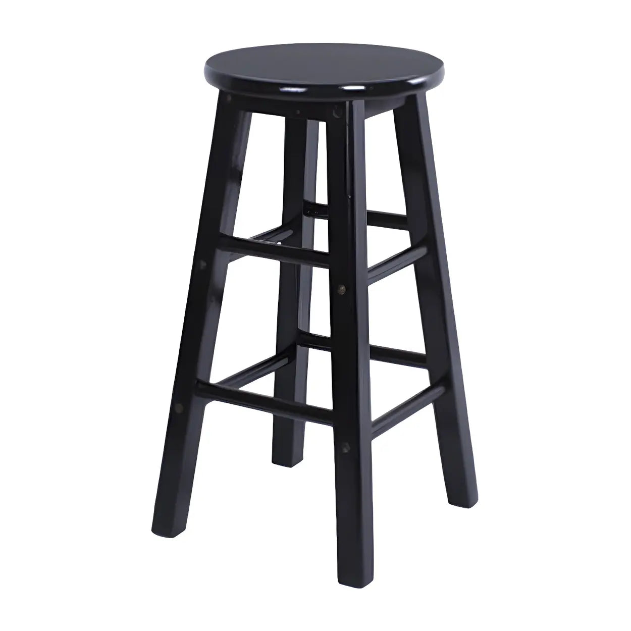 Rustic Round Wood Bar Stool