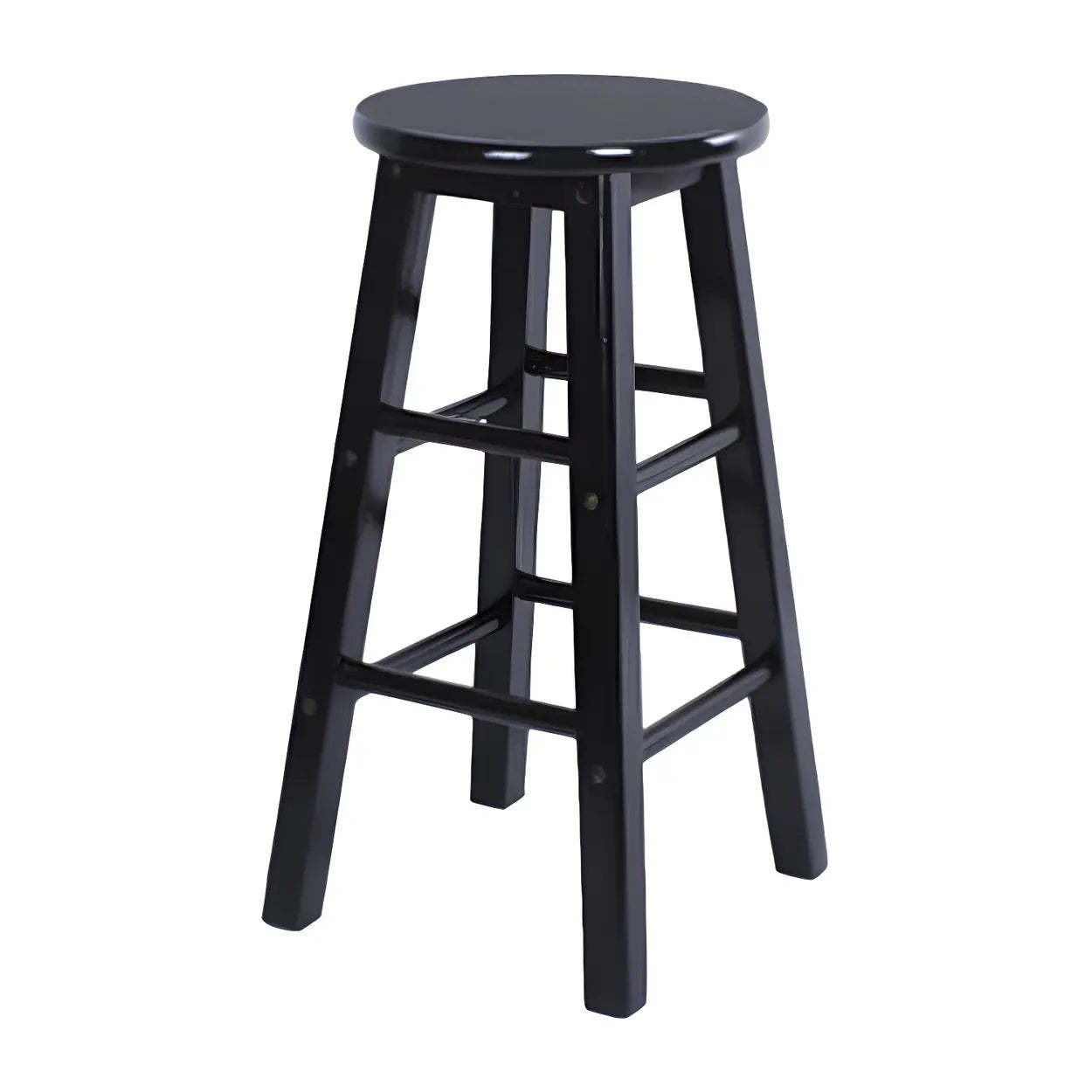 Rustic Round Wood Bar Stool