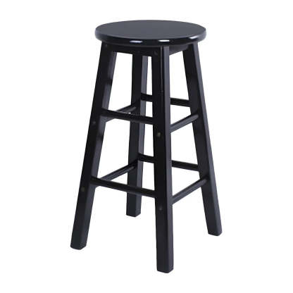 Rustic Round Wood Bar Stool