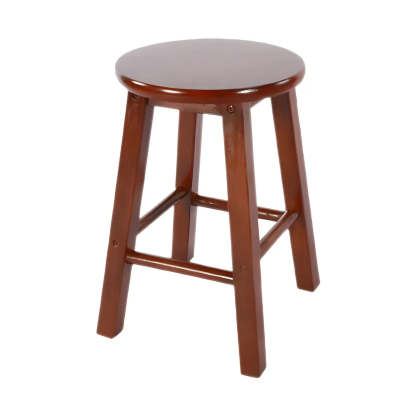 Rustic Round Wood Bar Stool