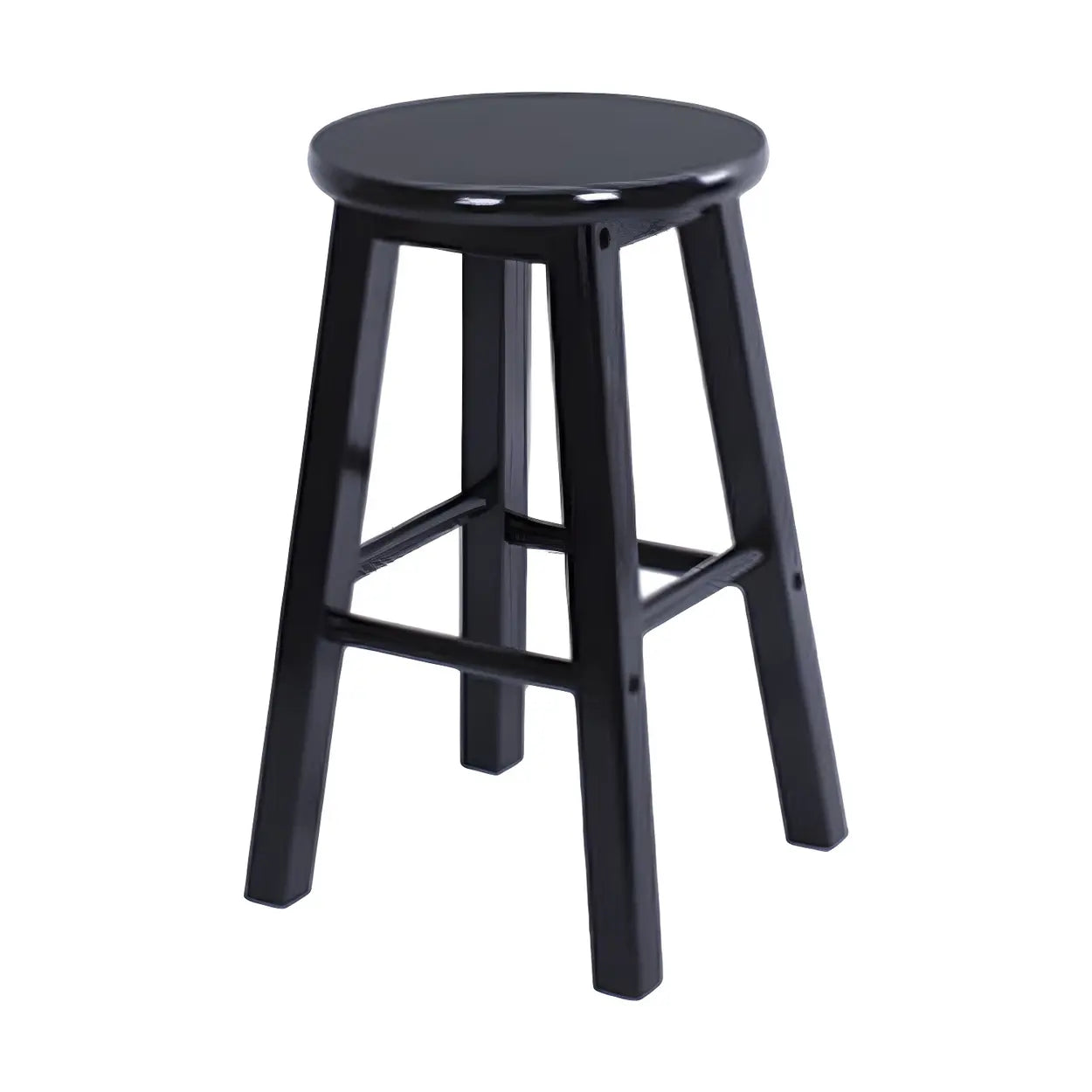 Rustic Round Wood Bar Stool