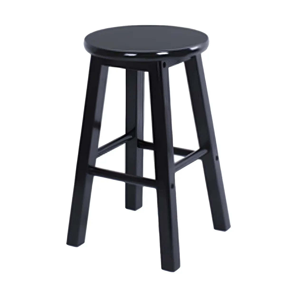 Rustic Round Wood Bar Stool