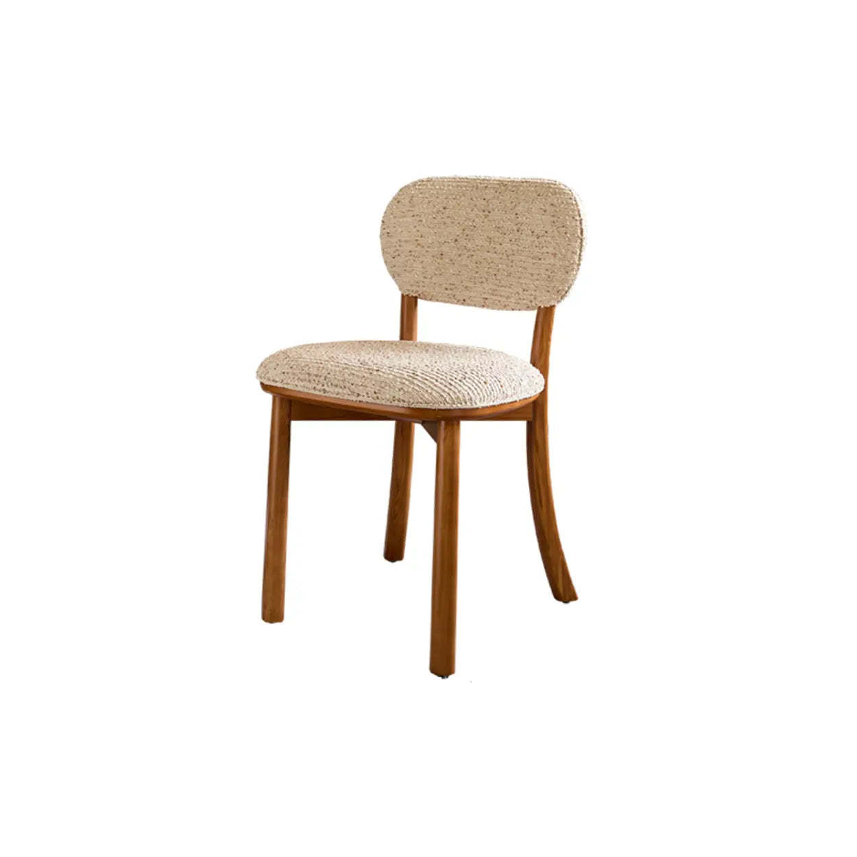 Rustic Woven Open Back Wood Dining Chair