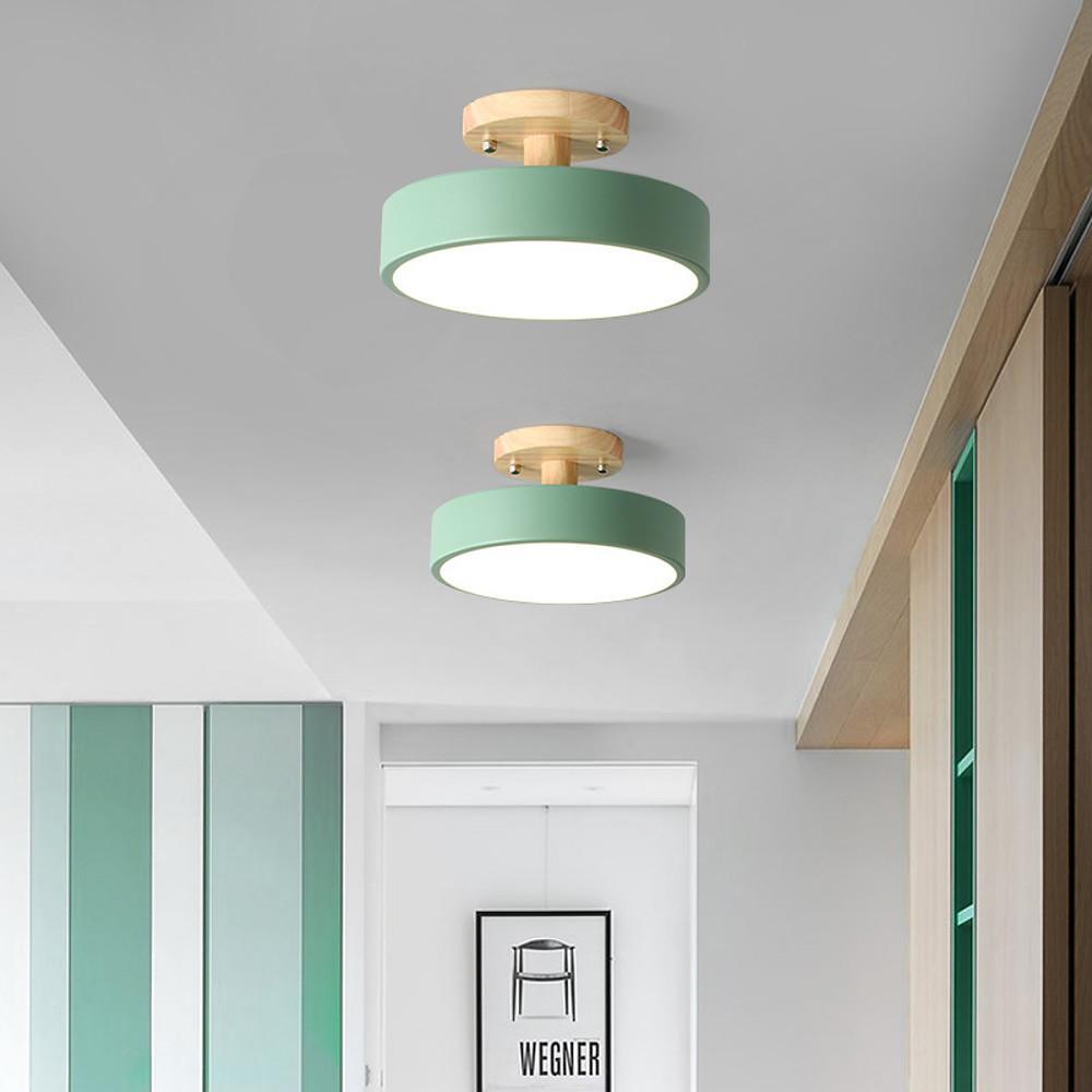 Round 3-Step Dimming LED Modern Flush Mount Light