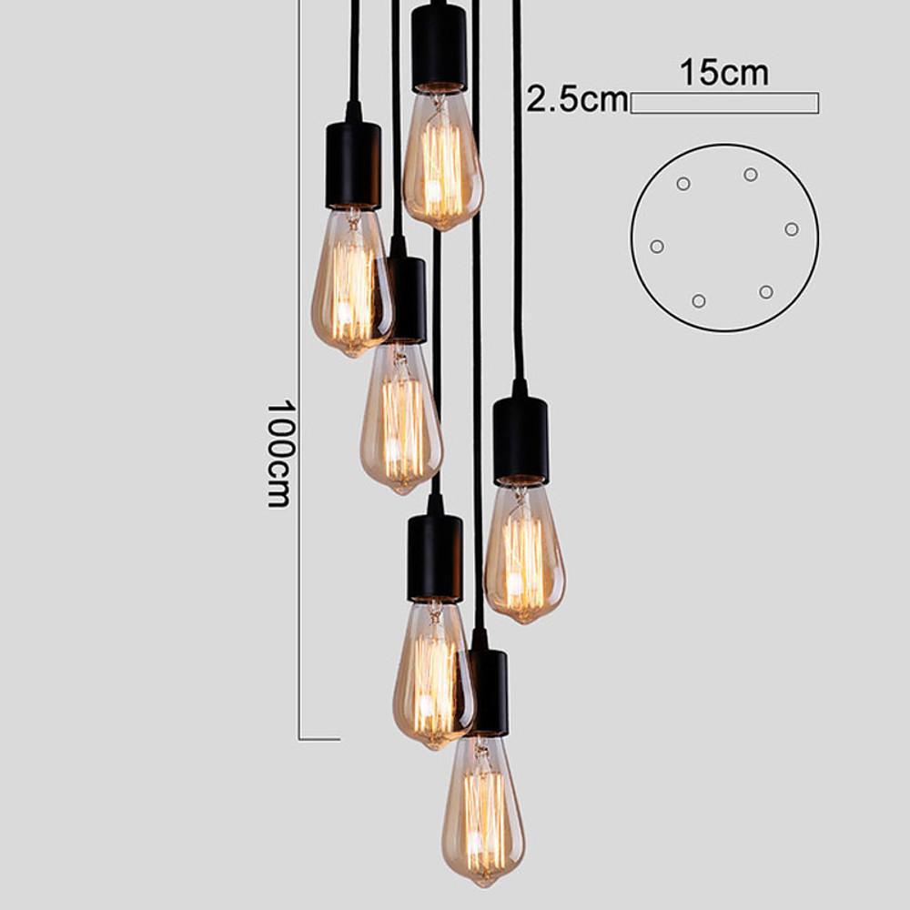 Cluster Teardrop Pendant Light Braided Island Industrial Pendant Lighting-Lighom