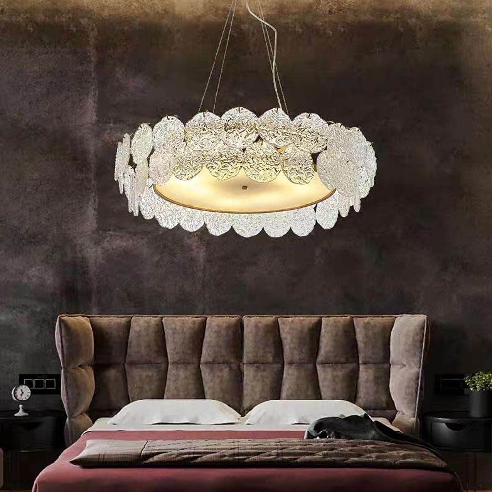 Shell Chandeliers Glass Acrylic LED Kitchen Dining Room Lighting Ceiling Light-Lighom