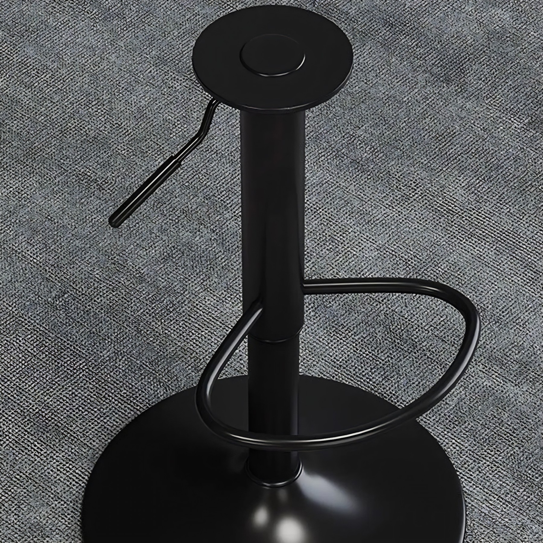 Saddle Leather Swivel Bar Stool with Back