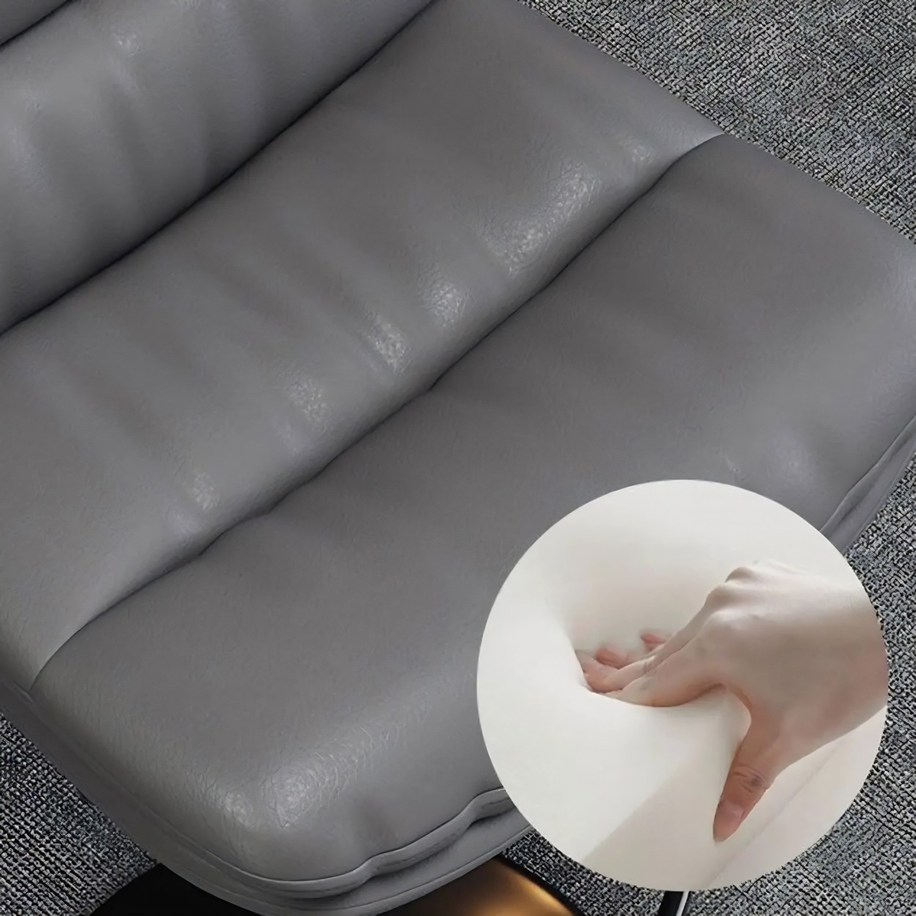 Saddle Leather Swivel Bar Stool with Back