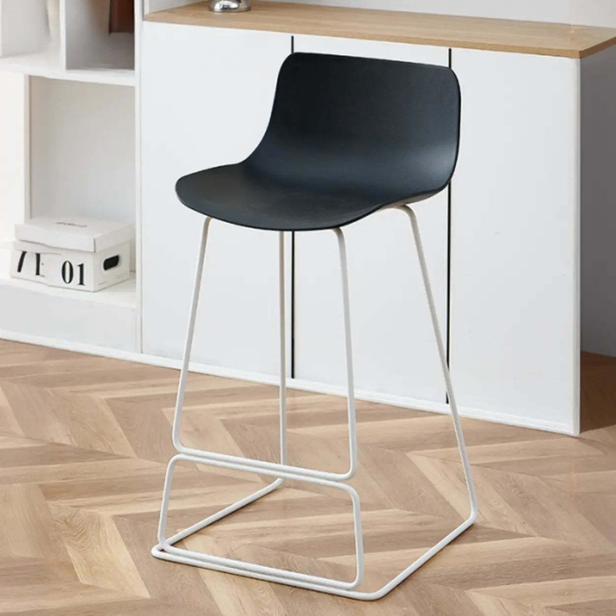Saddle Metal Sled Bar Stool