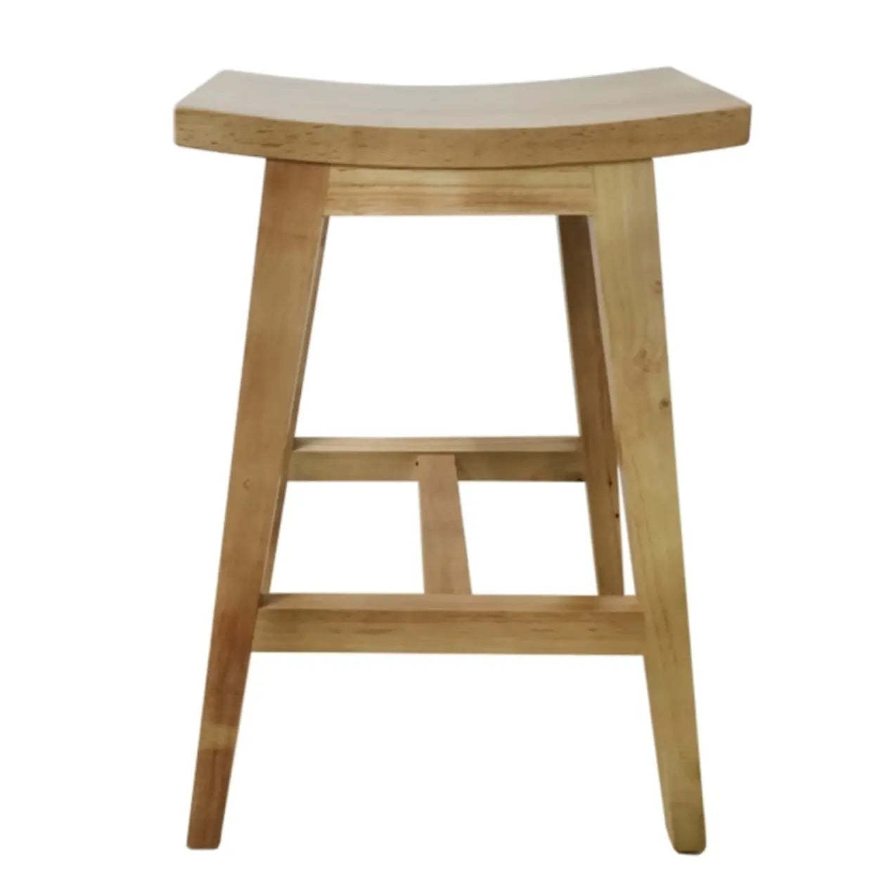 Lighom saddle backless wood bar & counter stools for kitchen