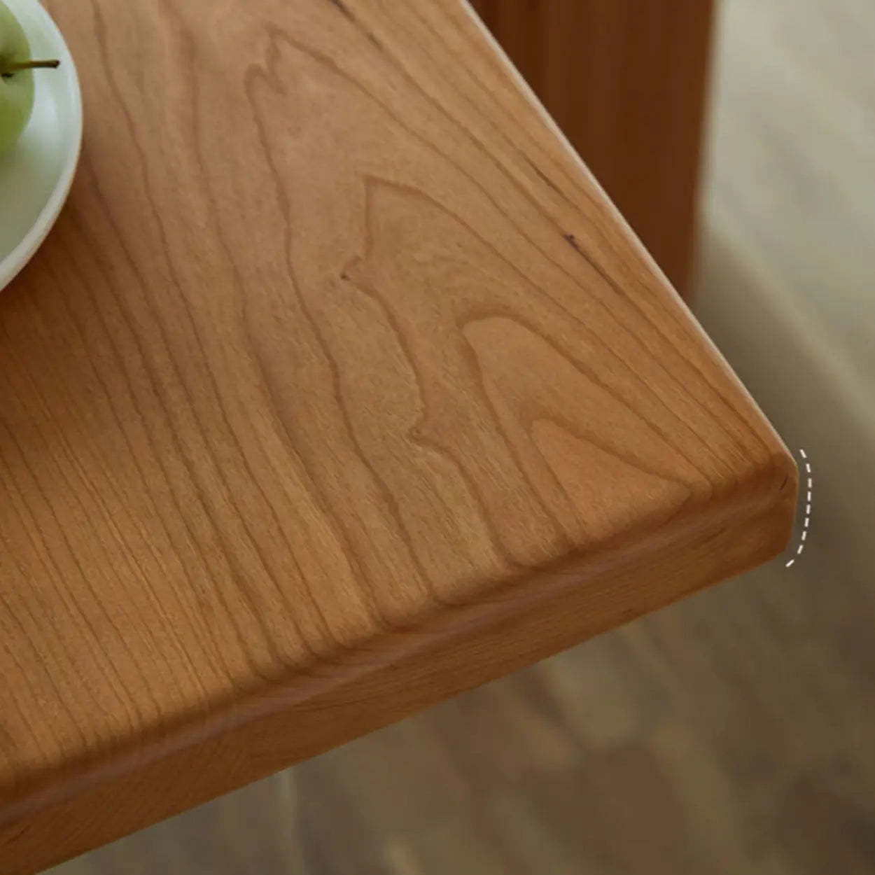 Scandinavian Acrylic Trestle Wood Dining Table — Table Only