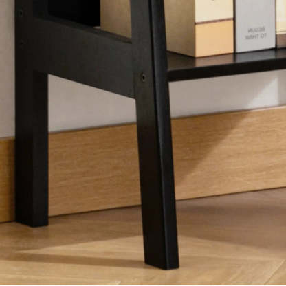 Scandinavian Bamboo Bookshelf with High Legs