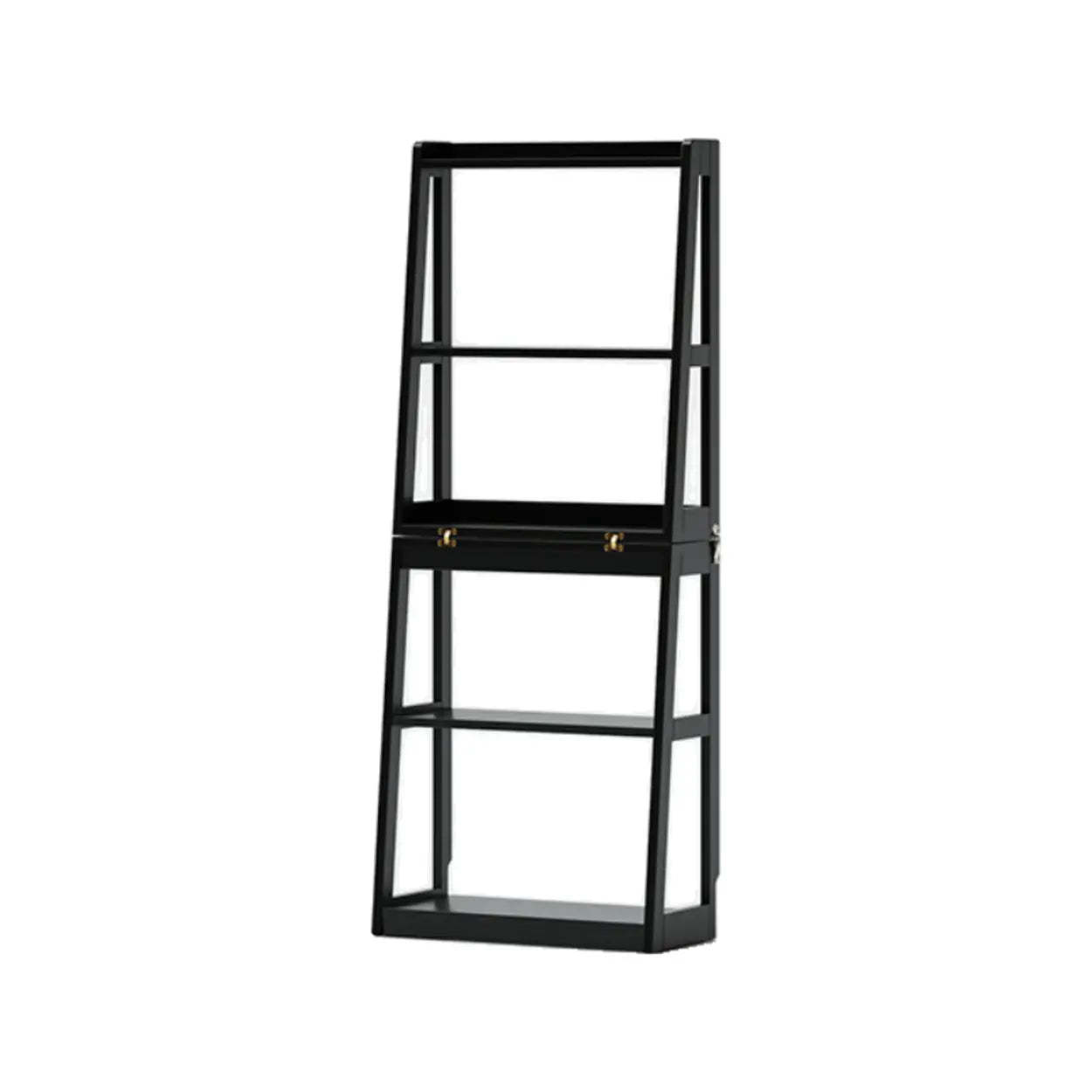 Scandinavian Corner Foldable Wood Ladder Bookshelf