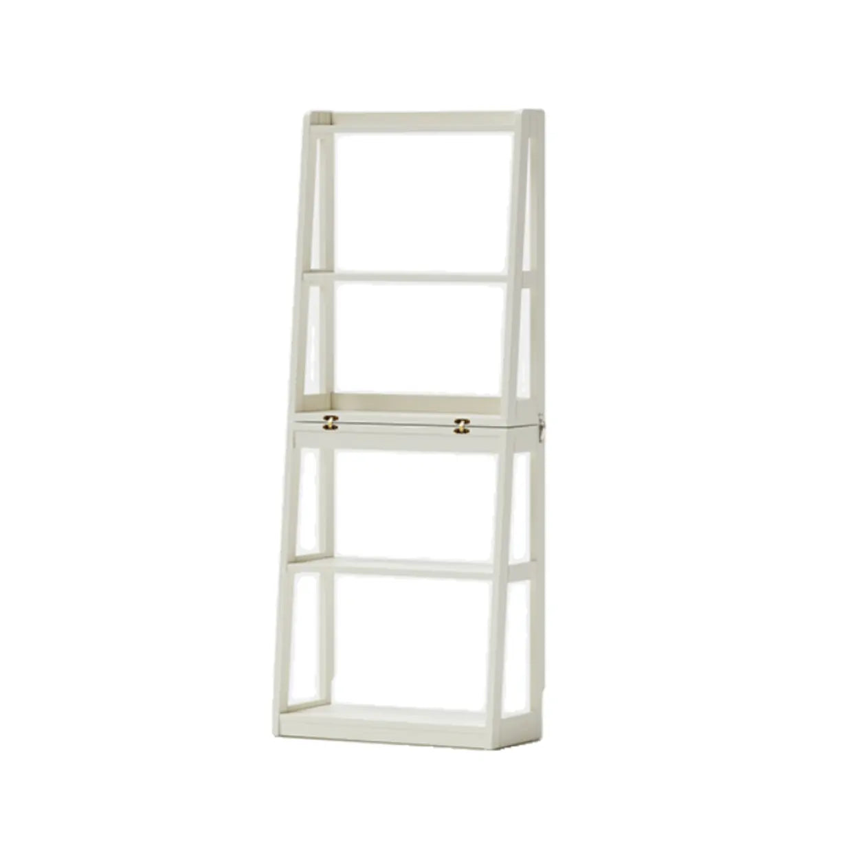 Scandinavian Corner Foldable Wood Ladder Bookshelf