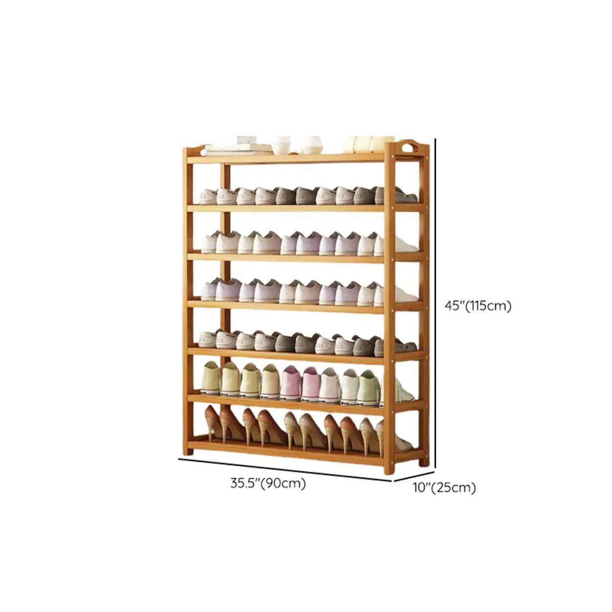 Bamboo Floor Shoe Rack