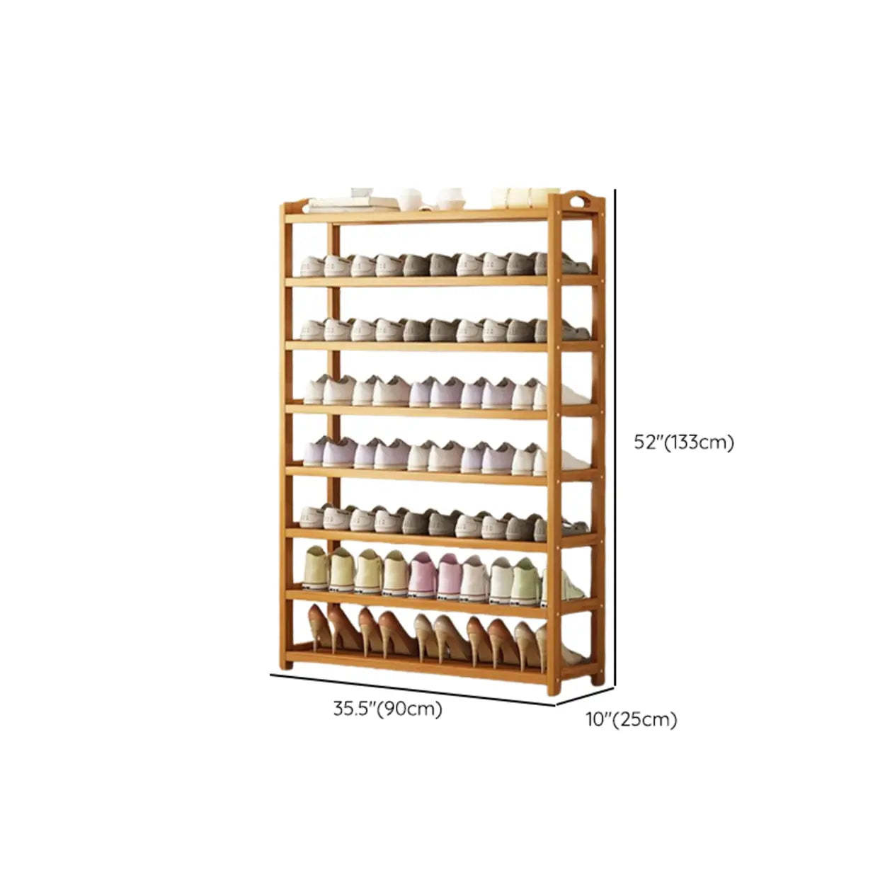 Bamboo Floor Shoe Rack