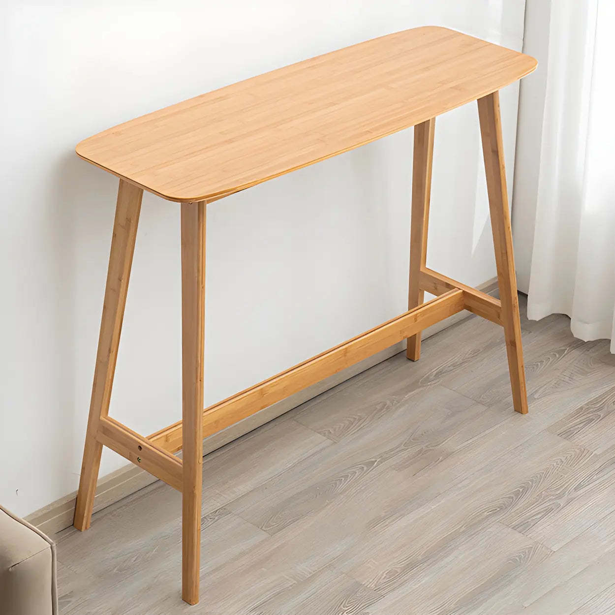 Modern counter height natural wood bar tables