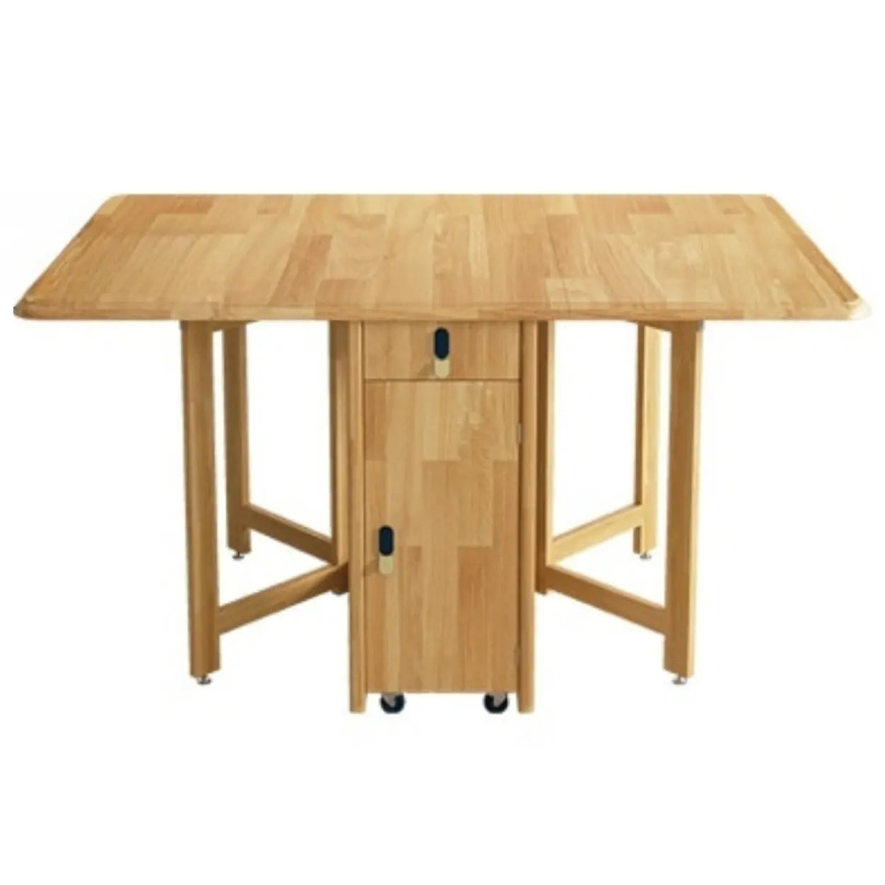 Scandinavian Natural Wood Rectangular Dining Table
