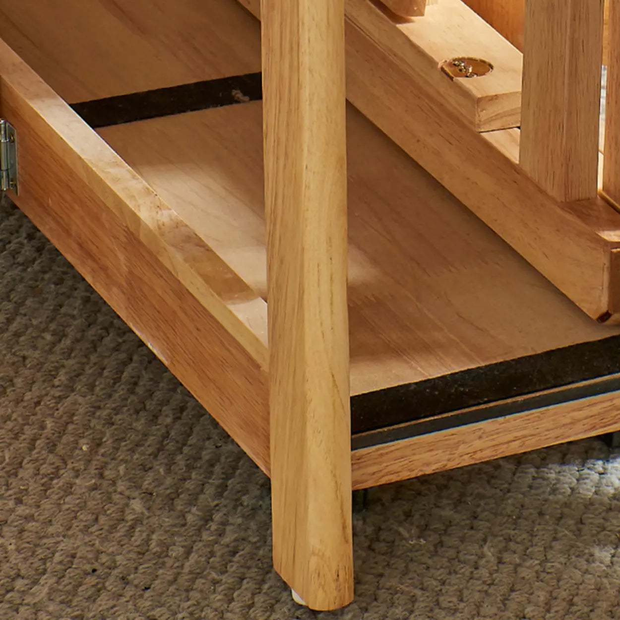 Scandinavian Natural Wood Rectangular Dining Table