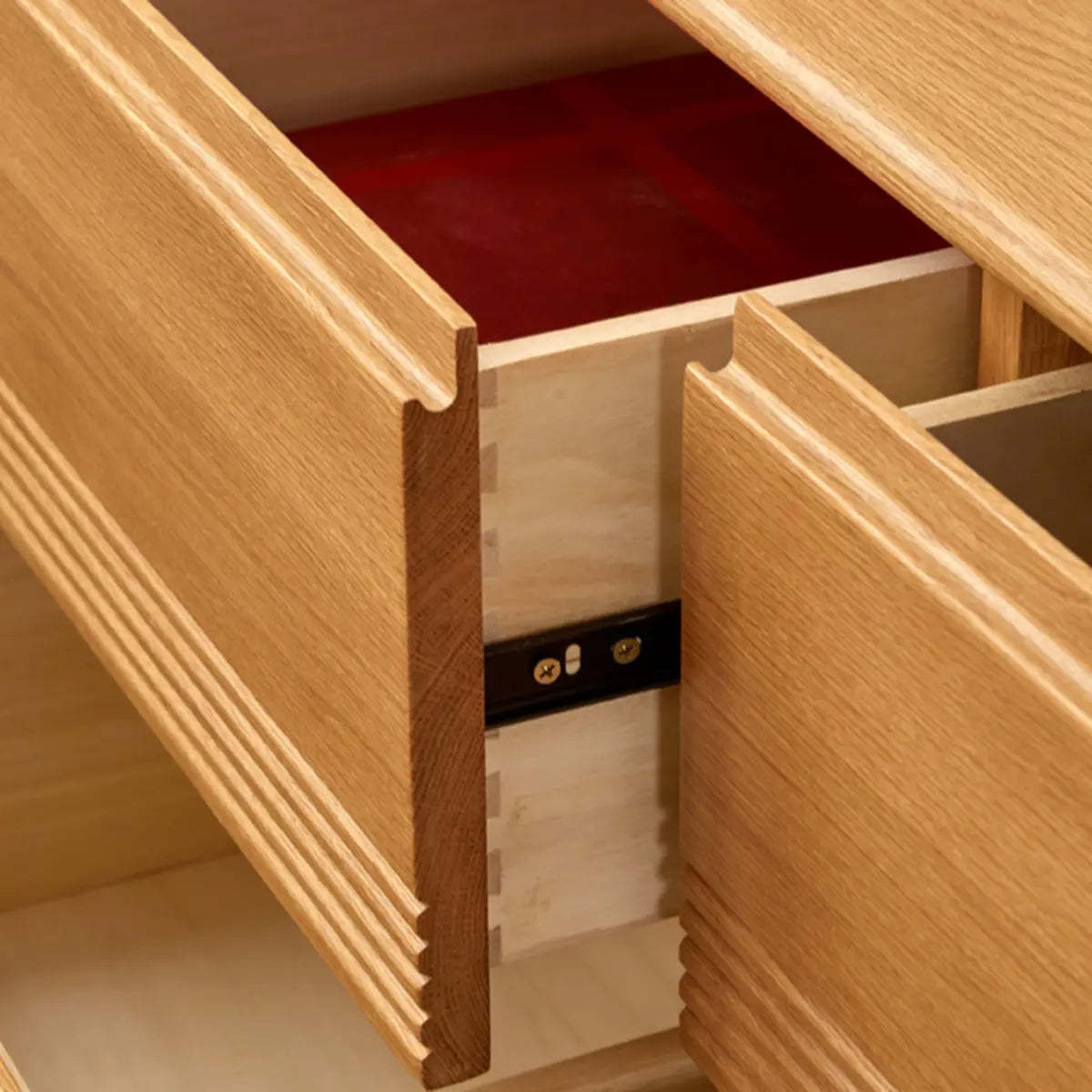 Scandinavian Wood Sliding Makeup Vanity