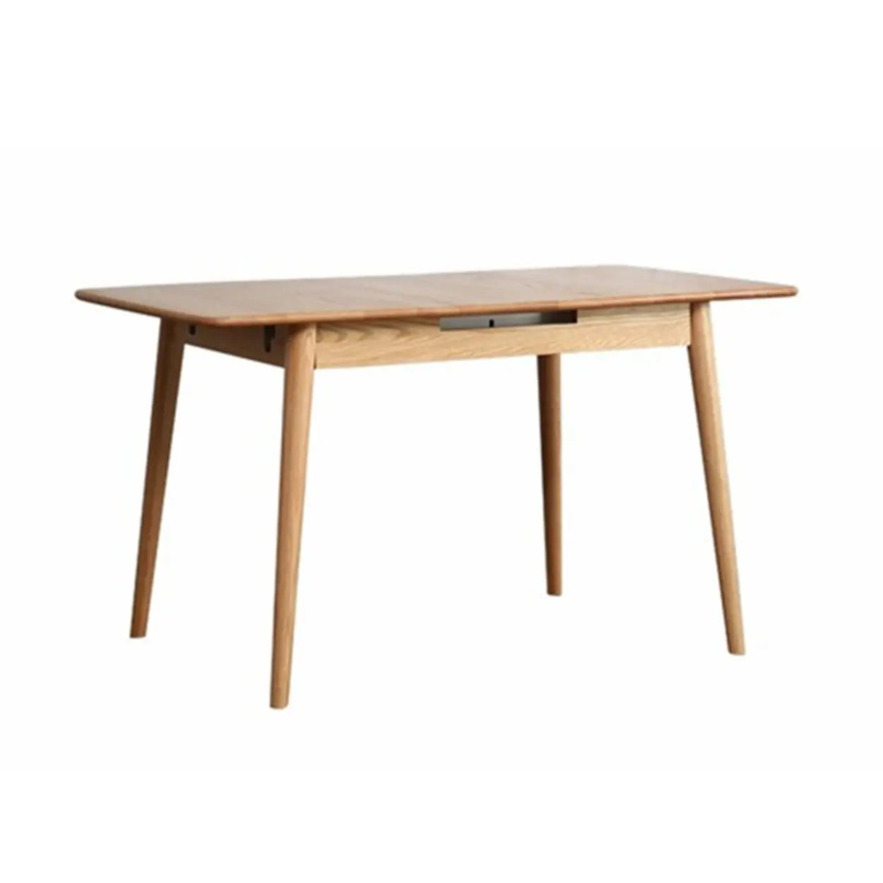 Scandinavian Natural Wood Extendable Dining Table — Oak / Table Only