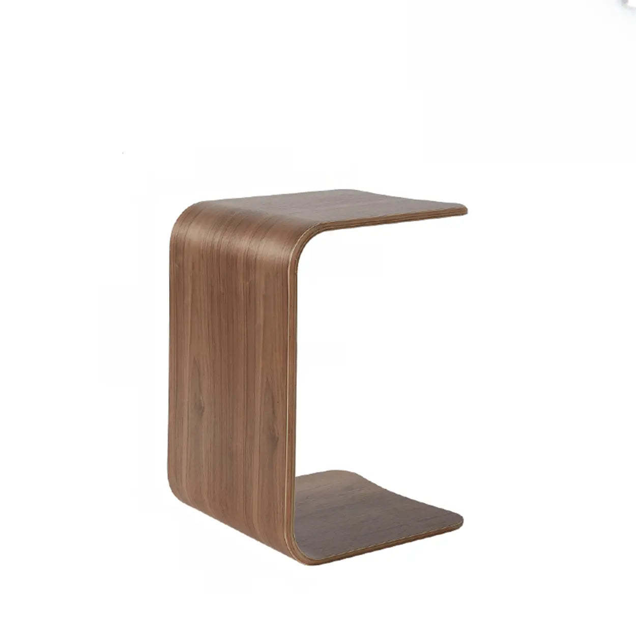 Lighom modern c-shaped wood coffee tables