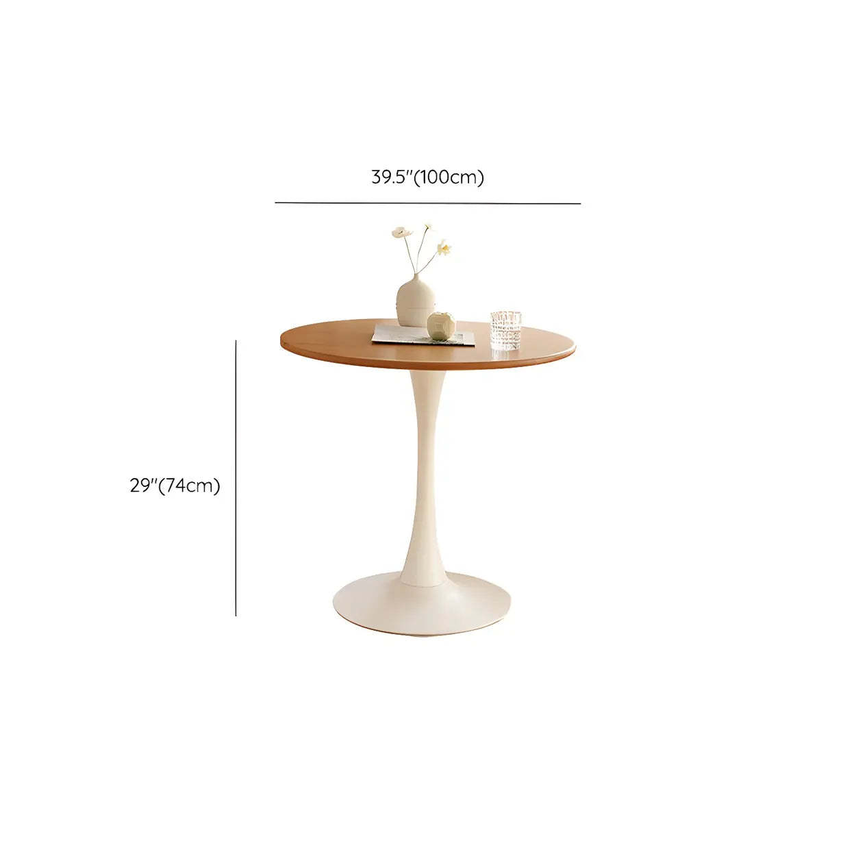 Scandinavian Round Wood Dining Table