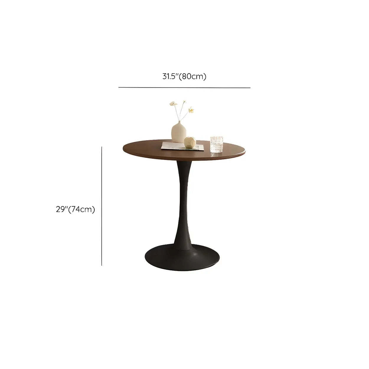 Scandinavian Round Wood Dining Table