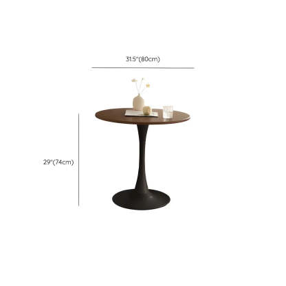 Scandinavian Round Wood Dining Table
