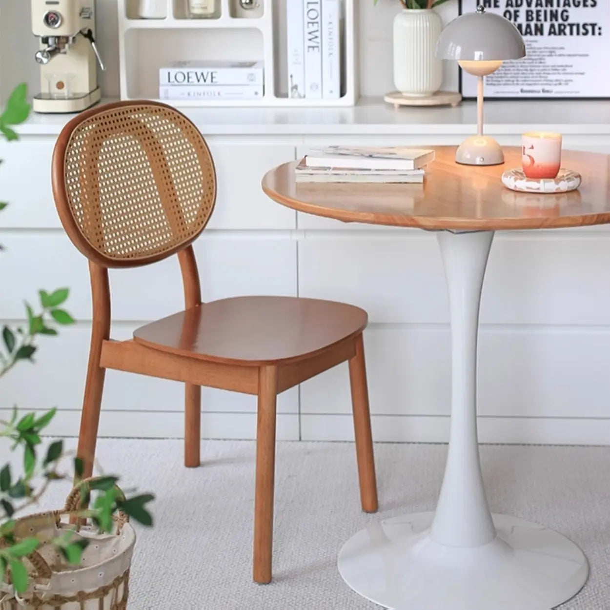 Scandinavian Round Wood Dining Table
