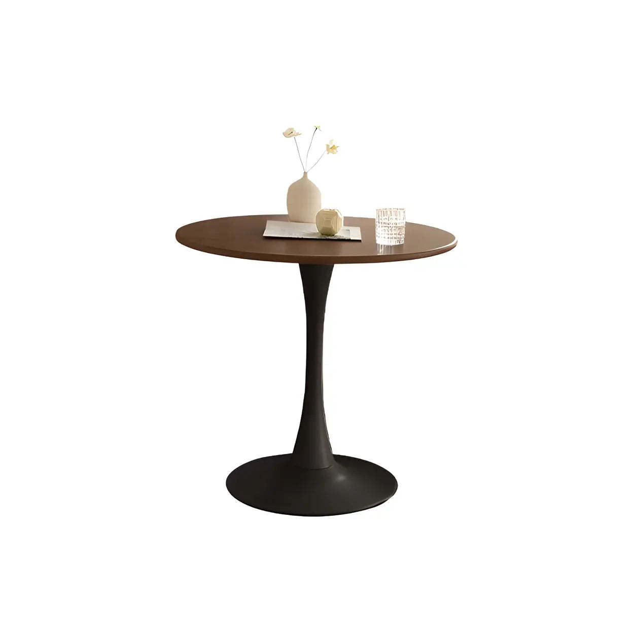 Scandinavian Round Wood Dining Table — Natural / Table Only