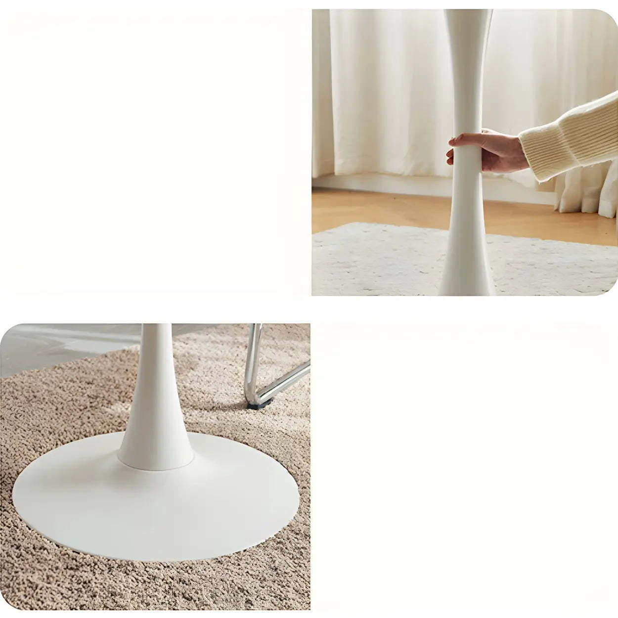 Scandinavian Round Wood Dining Table — Natural / Table Only
